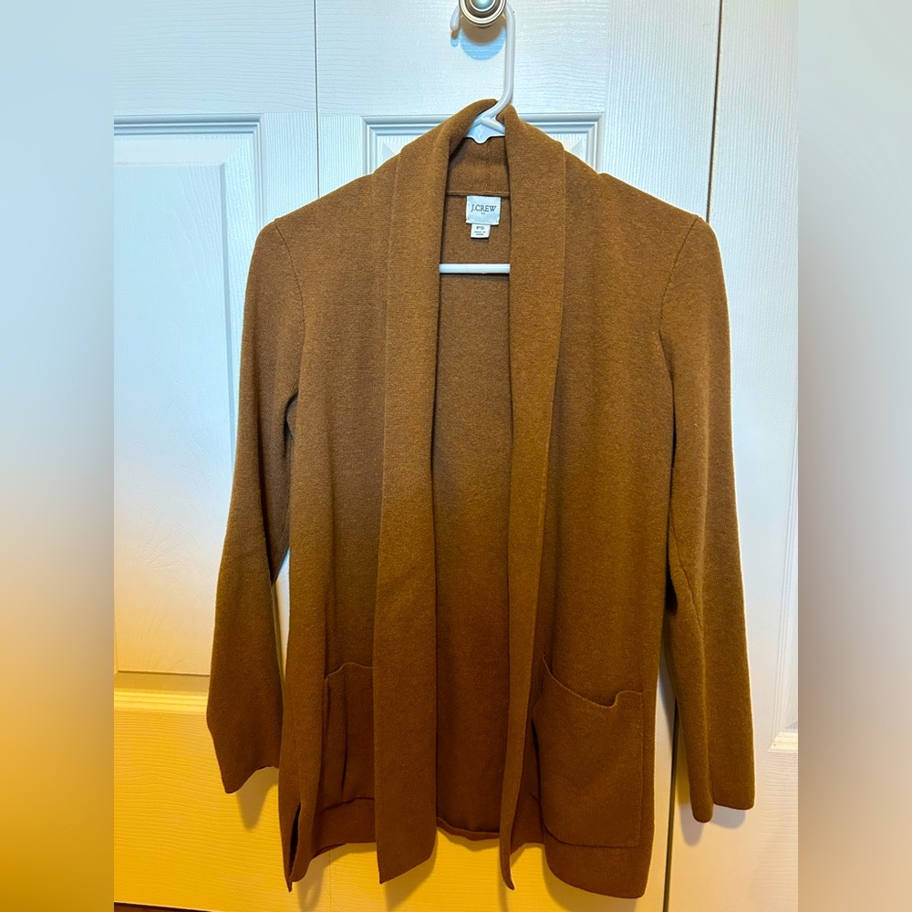 J. Crew Sweater Blazer- Camel